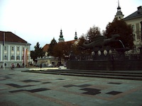 Lindwurmbrunnen in Klagenfurt