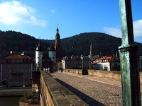 Heidelberg, Alte Brcke mit 
                  					Brckentor