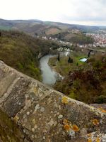 Blick vom Rheingrafenstein auf das 
														Nahetal