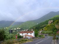 Oberhalb von Cetraro: Regenbogen