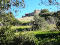 Blick von der Burg, Santiago do 
																		Cacem